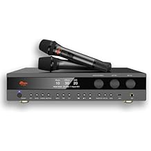 IDOlpro IP-200 4000W Professional Digital Karaoke Processor Amplifier Equipped with Anti-Feedback and Music Exciter Plus Dual Wireless Microphones New Model