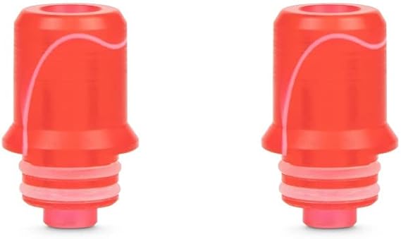2 Pack of Zlide Drip Tip 510 Replacement Resin Drip Tip (Red) for Innokin Zlide Tank - Nicotine Free