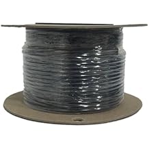Bird Barrier Lead-Out Wire 50ft Professional Twisted Copper Roll Ideal for Bird-Shock Flex-Track Installation 14 Gauge Double Wire Insulated Copper Wire for Outdoor Structures - Black