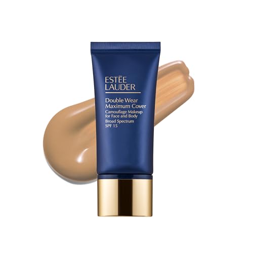 Estee Lauder Double Wear 24-Hour Maximum Cover Camouflage Foundation for Face and Body SPF 15 | Full Coverage | Tattoo Cover Up Makeup Waterproof, 1.0 Fl Oz