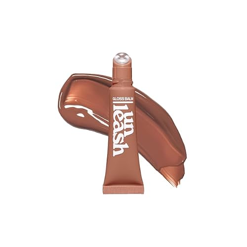UNLEASHIA Sunset Dazzle Lip Gloss Balm, Hydrating Tinted Lip Balm with Glossy Shimmer, Lightweight & Moisturizing Vegan Formula with Peptides & Vitamin E No.9 Viennai 0.35 oz