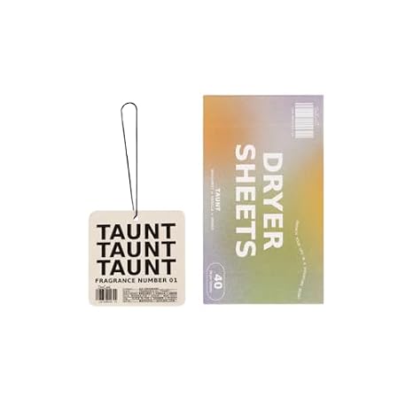 DedCool, Air Freshener & Dryer Sheets Bundle, 01 Taunt | Hanging odor eliminator plus fabric softener sheets, bergamot, vanilla & amber, vegan & non-toxic