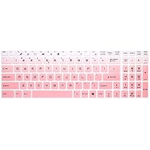 Keyboard Cover for MSI 15.6 inch GL62M GF62 GP62 GT62VR GE63VR GP63 GS63VR,17.3 inch GS75 GE75 GF75 GL72 GP72MX GS73 GE73VR GS73VR GT73 GT73VR Laptop-Gradient Pink