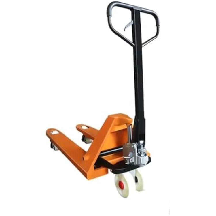 CAARLA Manual Pallet Truck Mobile Pallet 3T Manual Hydraulic Forklift for Lifting pallets Hand Lifter Truck Hydraulic ForkliftNylon_3 TON