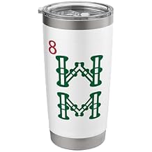 Chinese Mah Jong Bamboo Sozu Eight Tile Mahjong Costume Stainless Steel Insulated Tumbler