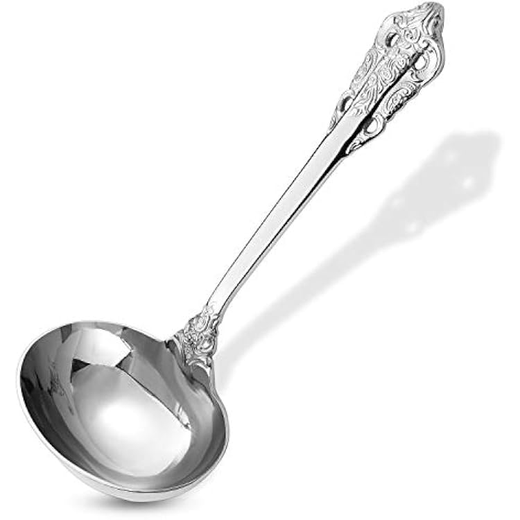 KEAWELL 1 oz. 1810 Stainless Steel Gravy Ladle 1, Silver