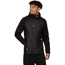 Regatta Mens Navigate Quilted Hybrid Jacket (XXL) (Black/Seal Grey)