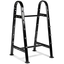 Titan Fitness Fixed Barbell Rack, Holds 10 Straight or EZ Curl Bars, Free Standing A-Frame Garage Gym Barbell Weight Storage Rack Stand