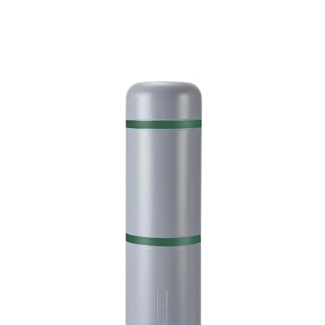 BollardGard 7" x 72" Bollard Cover Gray- Innoplast (Gray Green Tape)
