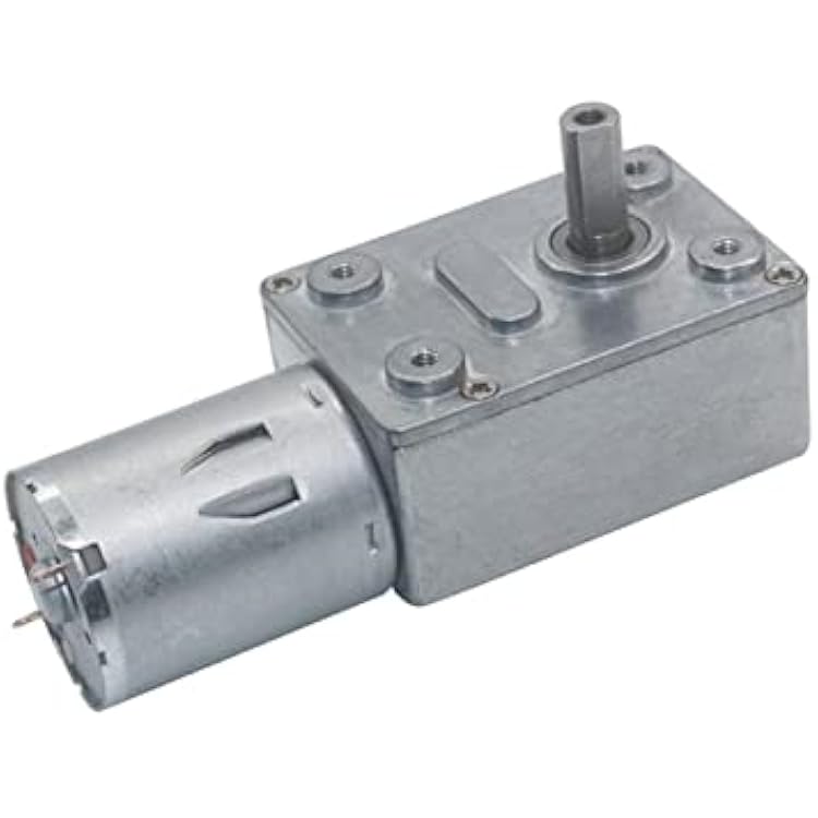 GRESIK Variable Reduction JGY370 Hobby Wheelchair Motor, Small 6v Electric Motor, Motors, Wonder Gears Motorized Building Set Worm Gear Motor Geared Electric Color : 12V, Size : 6rpm