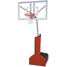 First Team Thunder Select Steel-Acrylic Portable Basketball System44; Saddle Brown