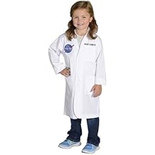 Aeromax Jr. NASA Rocket Scientist Lab Coat, White, Size 8/10