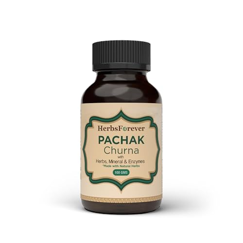 Herbsforever Pachak Churna | Ayurvedic Herbal Supplement | Traditional Digestive Support Blend | Non-GMO | Vegan | Natural Ingredients | 100g Powder