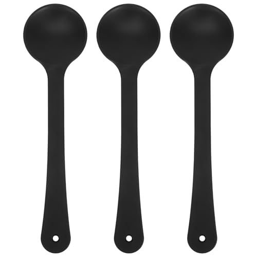Frcolor 3Pcs Eye Occluder Ergonomic Design Black Plastic Lightweight Full Cover Handheld Dedicated Vision Test Occluder for Eye Chart Exam
