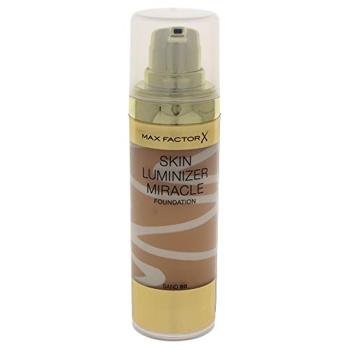 Max Factor Skin Luminizer Miracle Foundation, No. 60 Sand, 1 Ounce