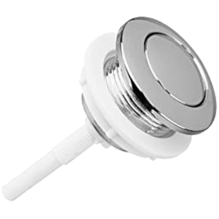Toilet button Push Flushing Toilet Button Single Push Toilet Tank Button Concealed for Household Toilet Flusher Replacement 38mm