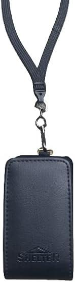 Around the Neck Open top Leather case with Safety Lanyard Compatible with Nokia 2760, Nokia 2720v Flip Phone