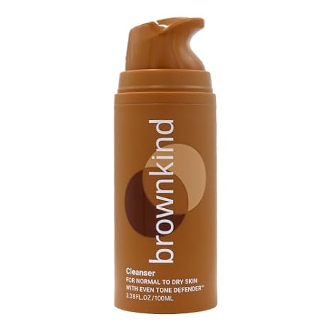 Cleanser for Normal to Dry Skin Gentle Hydrating Face Wash, With Amla & Rainbow Algae, Dermatologist-Designed for Melanin-Rich Skin, 100ml