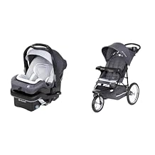 Baby Trend Secure-Lift 35 Infant Car Seat and Expedition Jogger Bundle, Dash Grey