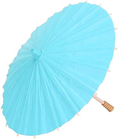 11.8 inch Paper Umbrella, Handmade Oiled Parasol Umbrella Japanese Chinese Umbrellas for Wedding Parties, Photography, Costumes, Cosplay, Decoration and Other EventsBlue