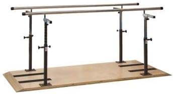 Rehabilitation Bars, 7' Length, Height & Width Adjustable Parallel Bars, Platform Mounted, 400 lb Capacity