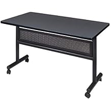 Romig Axis-Pro 48 x 24 in. Flip-Top Training Nesting Table with Modesty Panel- Grey