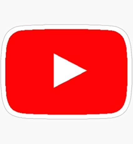 YouTube Sticker - Sticker Graphic - Waterproof - Fade Resistant Die Cut