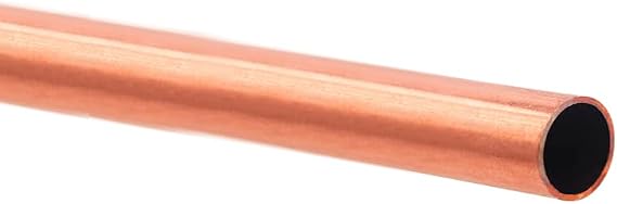 1"(25mm) OD 99.9% Copper Tube 1mm Wall 300mm Length 1Pcs, Pure Copper Tubing 110 Copper Seamless Round Tubing for Refrigerator, Jewellery and Industry