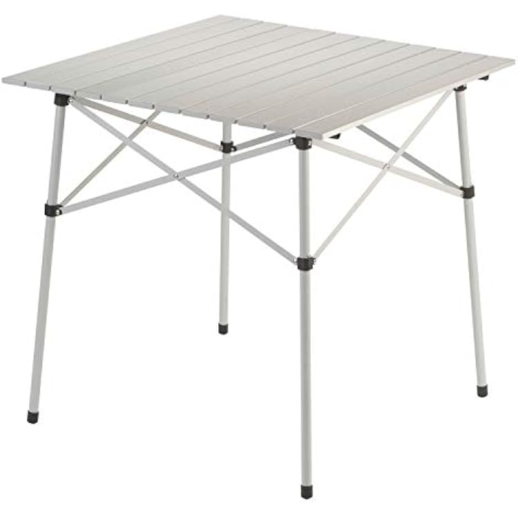 Coleman Outdoor Folding Table, Sturdy Aluminum Camping Table with Snap-Together Design, Seats 4 & Carry Bag Included, Great for Camping, Tailgating, Grilling, Hunting, Outdoor Dining & More