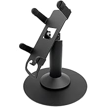 DCCStands Ingenico ICT220/250 7" Freestanding Swivel and Tilt Terminal Stand with Round Plate, Black