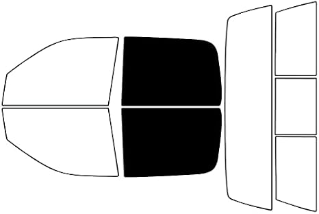 Rvinyl Window Tint Kit for Ram 1500 2014-2018 4 Door Quad Cab Back 5%