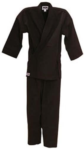 Macho 8.5oz Traditional Karate Gi / Uniform - Black / Size 3
