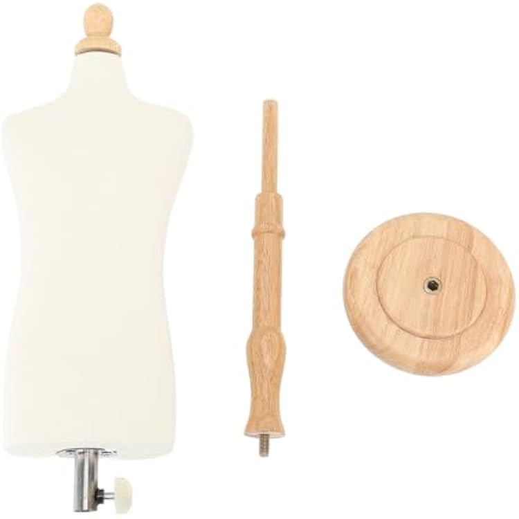 Male Dress Form, Male Half Body Dress Form with Stand Teaching Mannequin Torso Fixable Elegant Versatile Dress Forms for Sewing, Display, Design