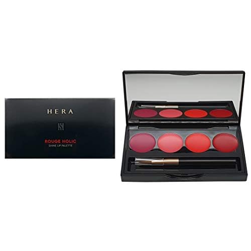 Hera Rouge Holic Shine Lip Palette 4 Lipsticks #88 Secret Burgundy  #107 Pink Burgundy  #245 Coral Festa  #341 Amazing Red