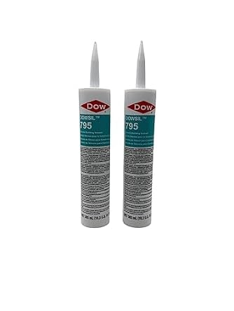Dowsil 795 Silicone Building Sealant Black 10 oz (2-Pack)