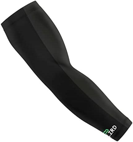 LZRD TECH Football Sleeve - Max Grip Compression Arm Sleeve with Moisture Wicking Fabric, Protection from Turf Burns & Scrapes - NCAA Legal UV Protection Sleeves - Adult XS, Black