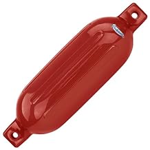 Dockmate Marine-Grade Vinyl Boat Fender - 5-1/2" x 20" - Molded-in Eyelets for Secure Rope Hold | Pre-Inflated for Convenience