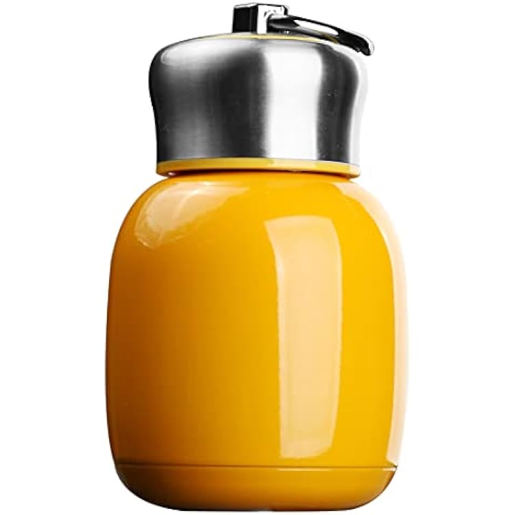 7oz200ML Small Mini Vacuum Insulated Water Bottle Portable Leakproof Travel Mug Stainless Steel Cold and Hot Thermal Flask for Kids Children Women School Office Lunch Coffee Milk Tea Orange red