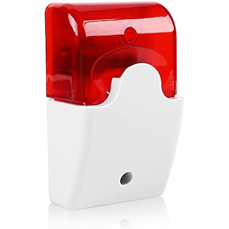 Wired Flashing Light Strobe Siren DC 12V Sound Alarm Red Light Sound Siren Home Security Alarm System