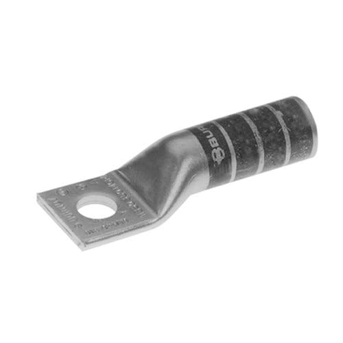 Burndy YA8CTC10 One Hole Hylug Code Conductor Long Barrel Uninsulated Copper Compression Terminal, #8 AWG, #8 Weld, 3724, #6 Sol Conductor, # 10 Stud Hole Size, 38 Tongue Width, 1.57 Length