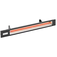 Infratech SL-3028 BL Slimline 63.5" Single Element Fixture 3000 Watt, 208 Volt, Black Finish