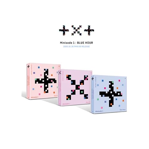TXT Minisode 1 : Blue Hour 3rd Mini Album Random Version CD+128p PhotoBook+2p Sticker+Lyric Paper+43p Behind Book+1p PhotoCard+1p PostCard+Tracking