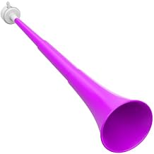 Collapsible Stadium Horn 24 inch Vuvuzelas Soccer Horn Blow Horn Trumpet Noise Maker Loud Sound for All Kinds of Sporting Events, Birthday Parties, Football Games, Celebrations (Deep Purple)