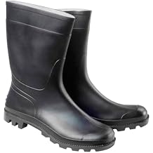 Black Low Rubber Boots
