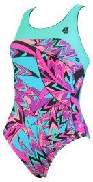 Mad Wave Women's Rate Swimsuit - Turquoise/Pink