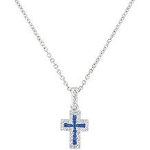Montana Silversmiths Women's Faith Found In The River Lights Cross Necklace - NC3066 One Size