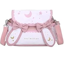 Lolita rabbit ear bag, Kawaii crossbody bag, Japanese aesthetic shoulder bag,