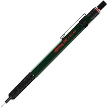 rOtring 500 Mechanical Pencil 0.5mm HB Lead Green hexagonal plastic barrel and non-slip textured metal grip