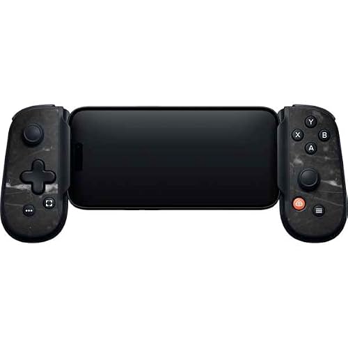 Skinit Decal Gaming Skin Compatible with Backbone One for iPhone Game Controller - Stone Black Design