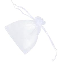 ReNext Organza Drawstring Pouches Bags (White)